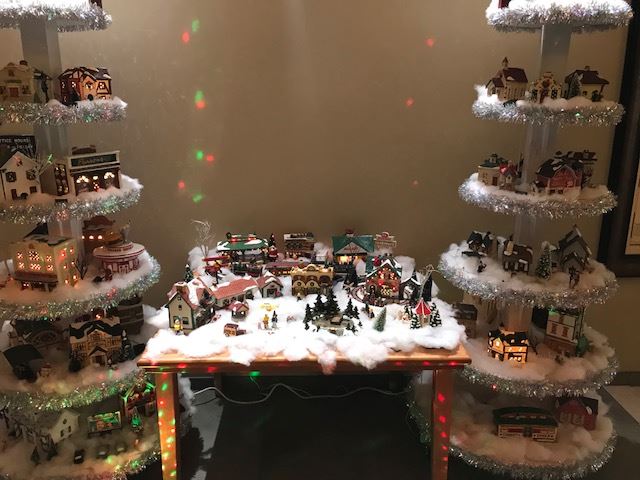 Christmas tree village