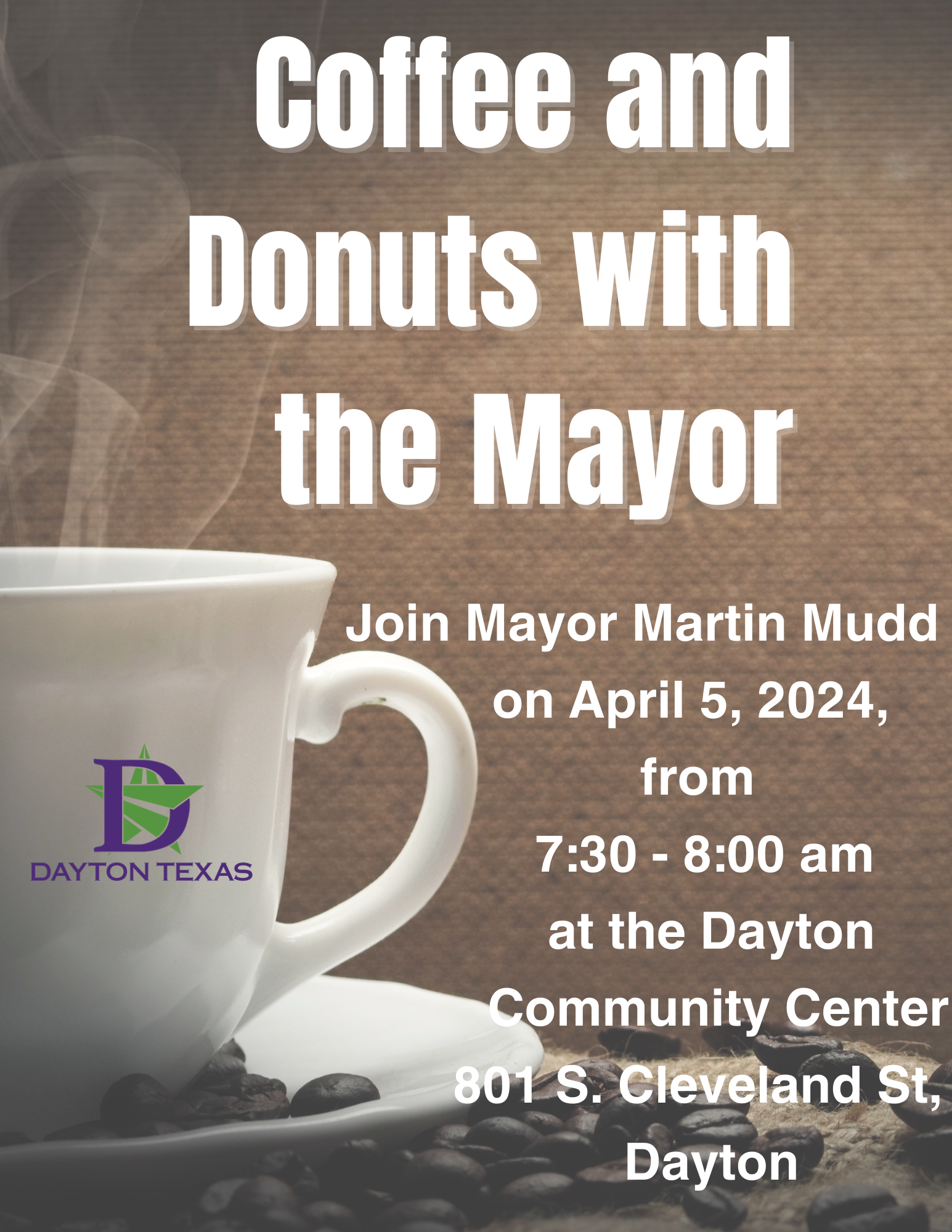 Coffee and Donuts with the Mayor