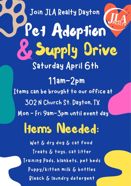 Pet Adoption and Supply Drive