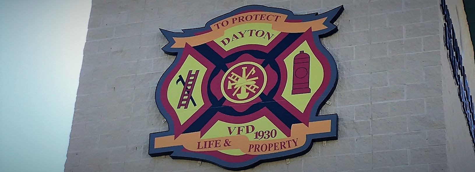 Fire department plaque